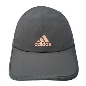 Adidas Aeroready Strapback Baseball Cap Gray One Size Adjustable 6 Panel